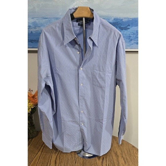 Polo Ralph Lauren Other - Polo Ralph Lauren Dress Shirt Long Sleeve Button Down Patterned Blue Size XL